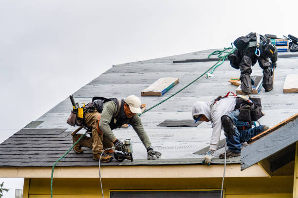 Professional Roofing technician working in Woodhaven, MI